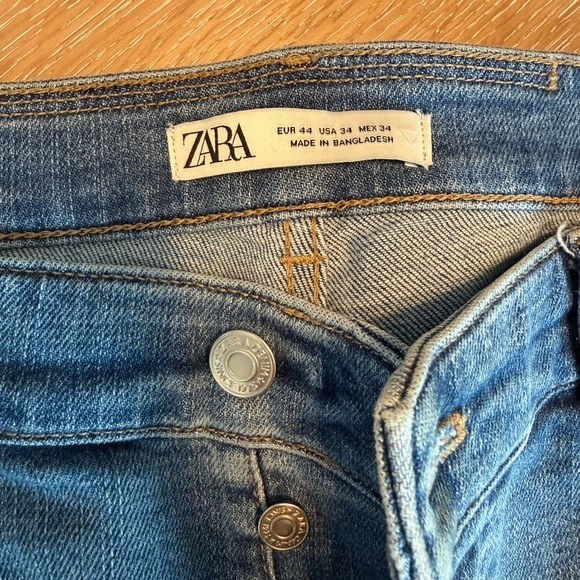 Zara Light Blue Denim Pants - Picture 3 of 3